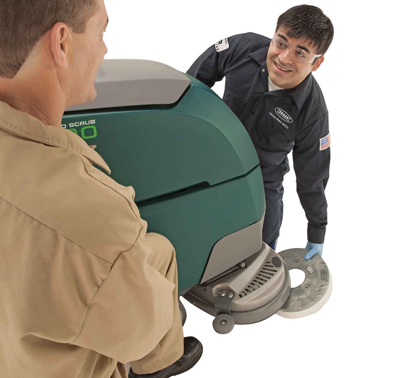 Tennant Technician Servicing Nobles machine Tennant Technician Servicing Nobles machine